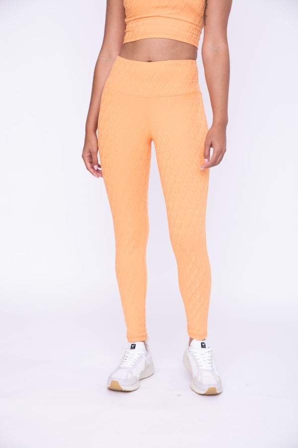 Image of Geo Mango Compression Leggings 