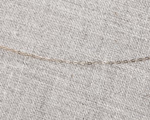 Image of 9ct yellow gold Luggage tag necklace 