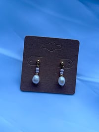 Image 3 of Pastel Pink Freshwater Pearl Studs