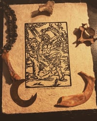 Image 3 of Cain Murders Abel (Linocut)