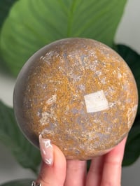 Image 3 of MOSSY SEA JASPER SPHERE -MADAGASCAR- C