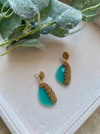 Image 2 of Mary Earrings - Turquoise