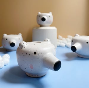 Image of Polar bear - candlestick 