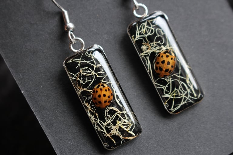 lady bird stainless steel earrings Image 4