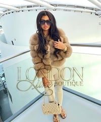 Image 2 of LIGHT BROWN FOX FUR COAT