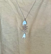 Image 4 of Sterling silver fish pendant