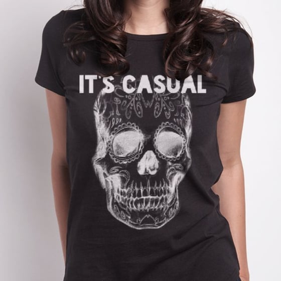 Image of day of the dead ladies standard black