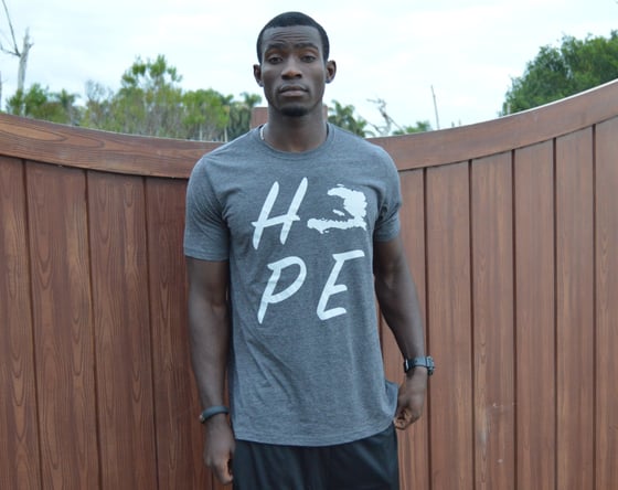 Image of Men's Gray Fitted Hope Tee 