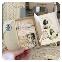 Image 12 of Sweet Josselyne a vintage French lace snippet book and box