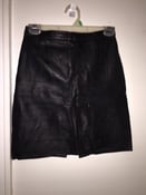 Image of VINTAGE HIGH WAISTED LEATHER SKIRT SIZE S (FITS 2-4)