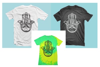 Image of Fatima Hand Hamsa Acid 90's T-Shirt