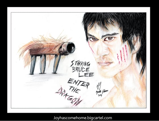 Image of Bruce Lee - Enter the Dragon Tribute Art (Original)