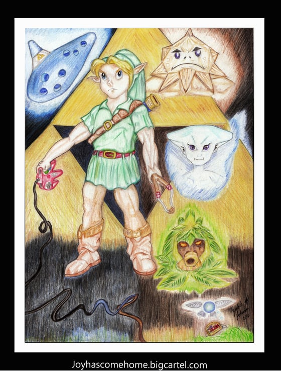 Image of Zelda Ocarina Of Time (1998) Tribute Art