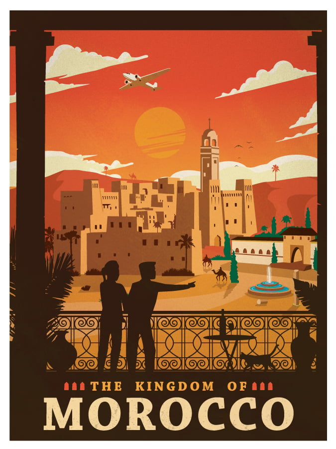 IdeaStorm Studio Store — Vintage Morocco Poster