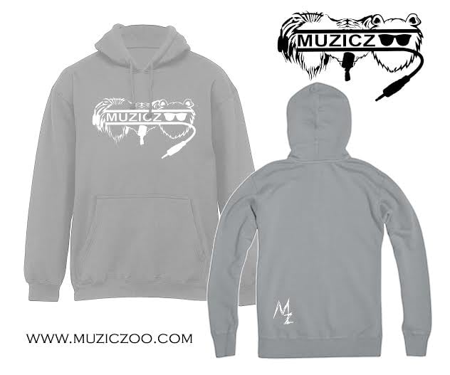 Image of Grey L.T.B. Logo Hooded Sweater