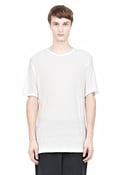 Image of T by Alexander Wang SLUB RAYON SILK LOW NECKTEE