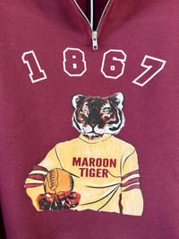 Image 4 of Swag Thee Maroon Tiger Quarter-zip - Morehouse