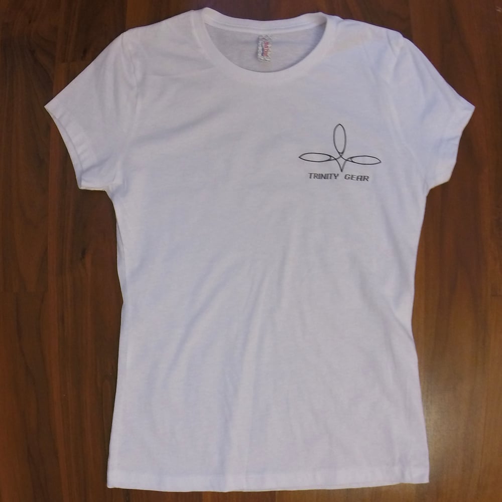 Image of White Fit V-Neck Women's