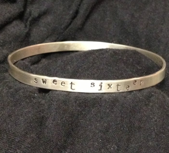 Image of Custom Bracelet-1/4 inch wide bangle