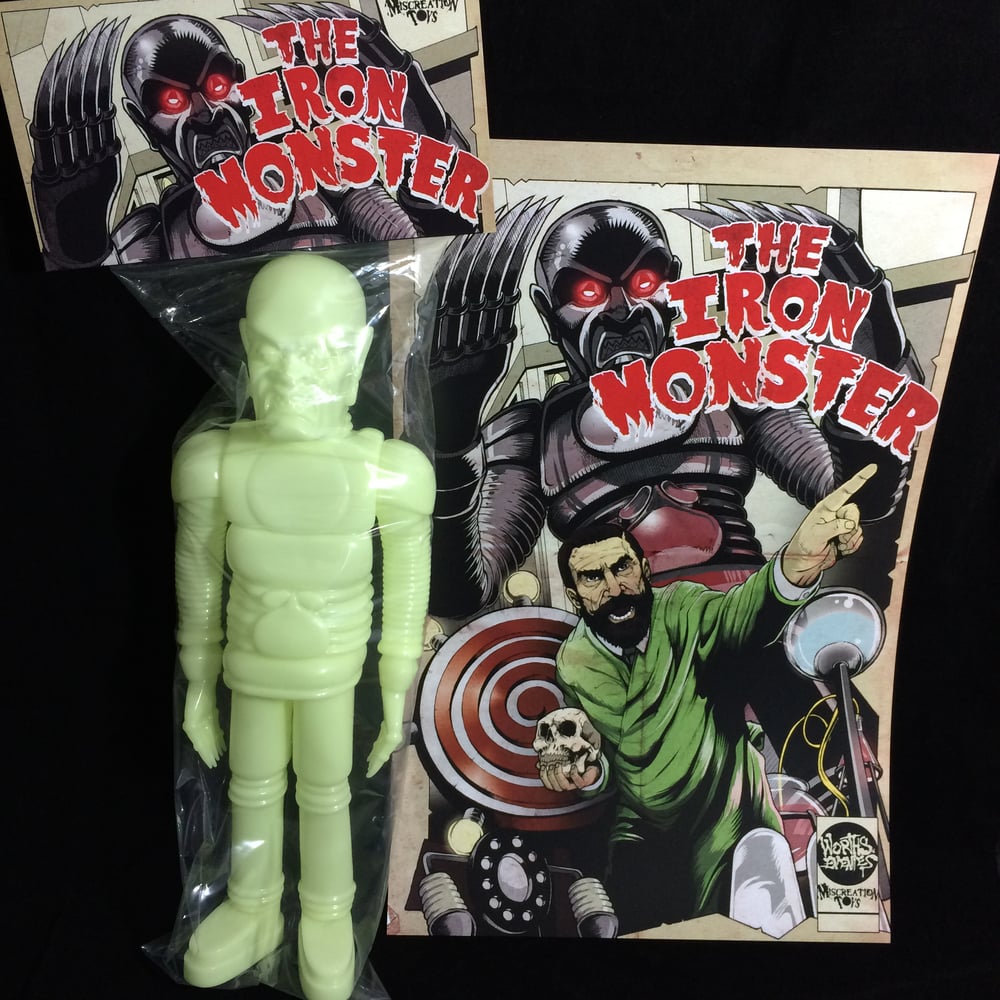 Image of The Iron Monster 15" Blank GID + Print!