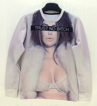 Image of Kim K Trust No B*tch Crewneck