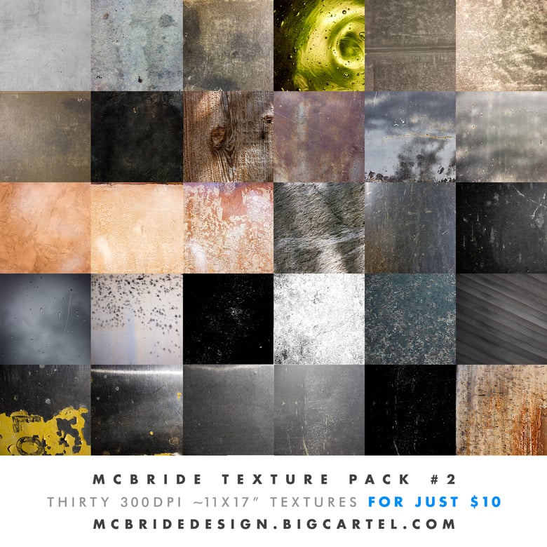 Image of McBride Texture Pack 2 (30 300dpi Textures)