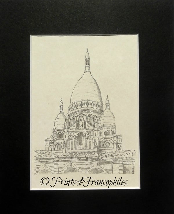 Image of Sacre Coeur Pencil Drawing