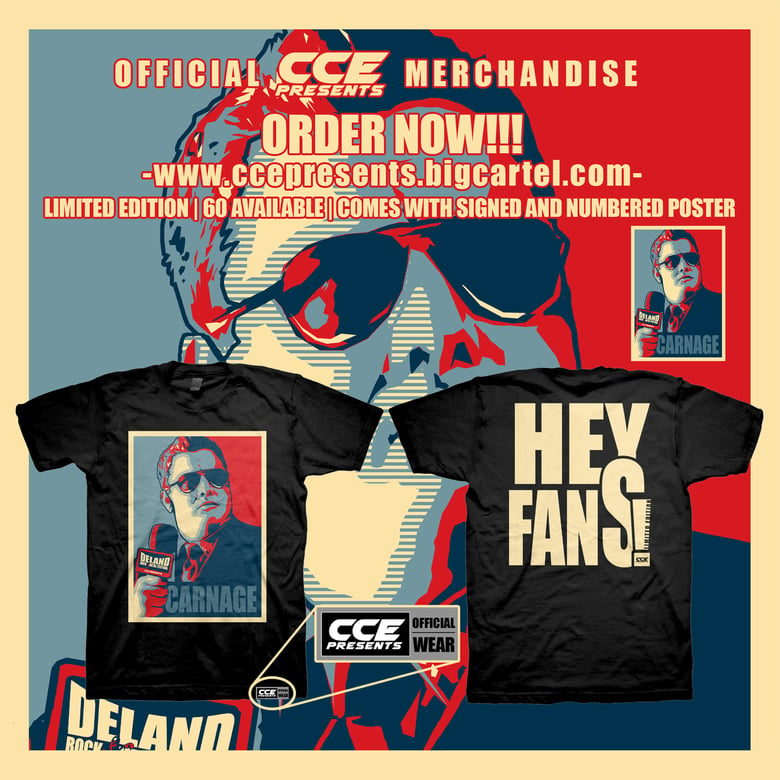 Image of ***Official Limited Edition Chris Carnage T-Shirt and Poster Package***