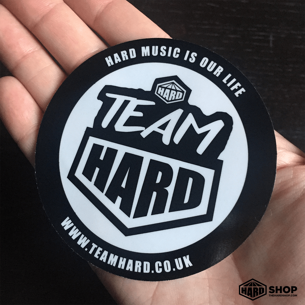 Image of TEAM HARD CAR STICKER