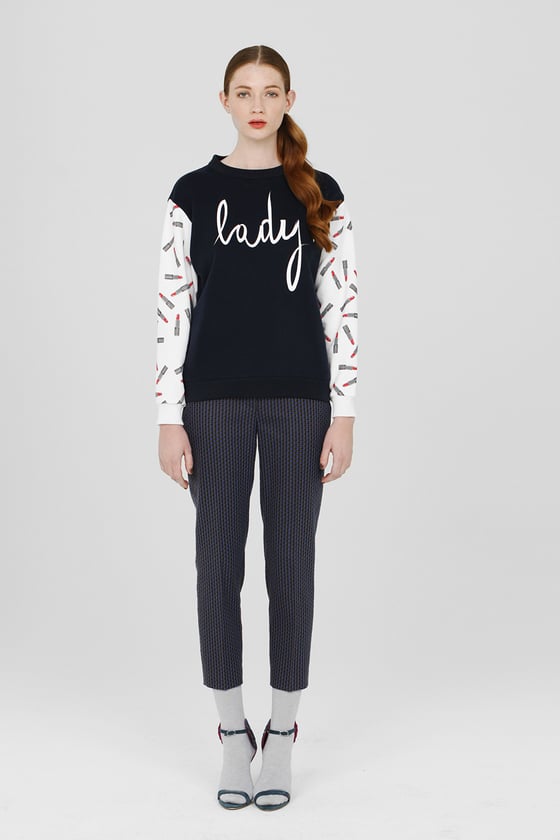 Image of LADY+ LIPSTICKS NAVY SWEATSHIRT 