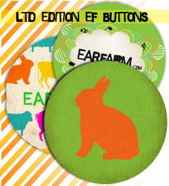 Image of EARFARM LTD EDITION BUTTONS (3PK) - FREE with any purchase
