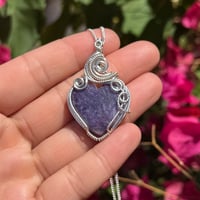 Image 1 of Charoite Heart in Sterling Silver 💜
