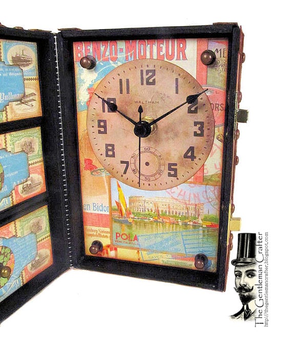 Image of The Vintage Trunk Desk Clock Tutorial - Instant DL
