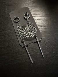 Image 1 of Harlequin Sword Earrings