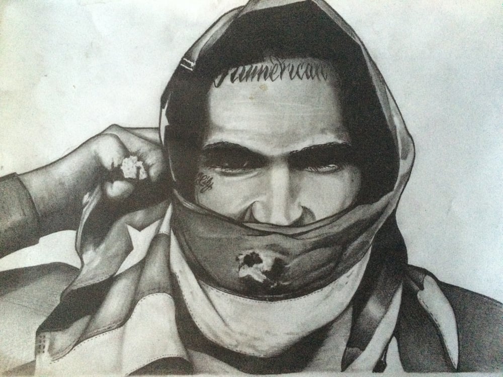 Image of Yelawolf Pencil Drawing