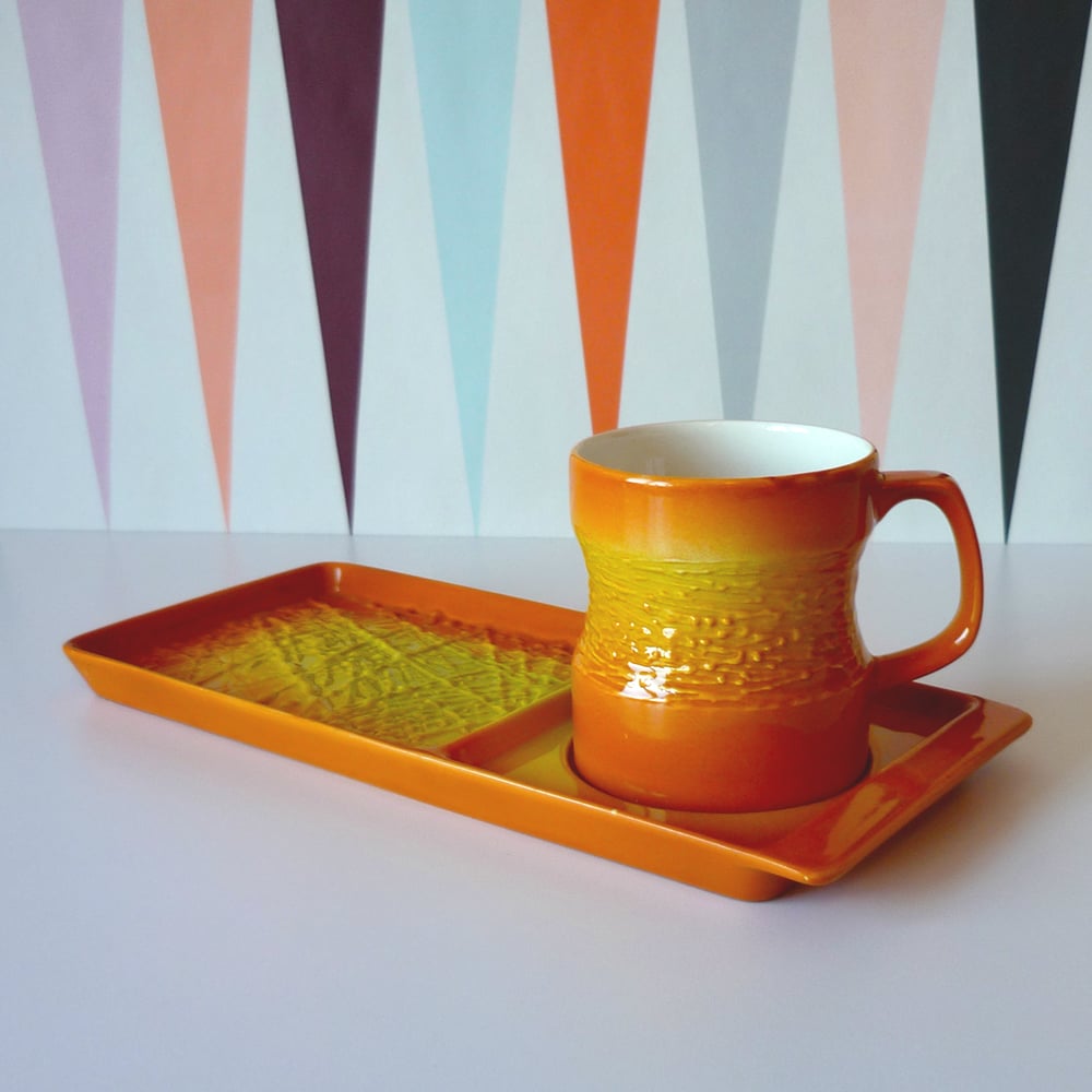 Image of Carltonware Skye Sunglow Coffee Mug and Saucer