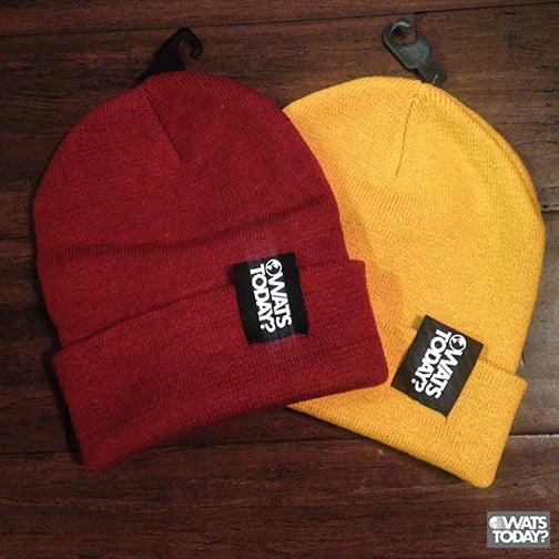 Image of Limited Run! Logo Beanies Burgundy or Gold 