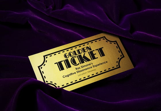 Image of Cognitive Dissonance Experience Golden Ticket