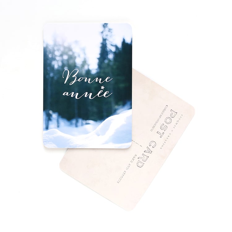 Image of Carte Postale BONNE ANNÉE / SNOW