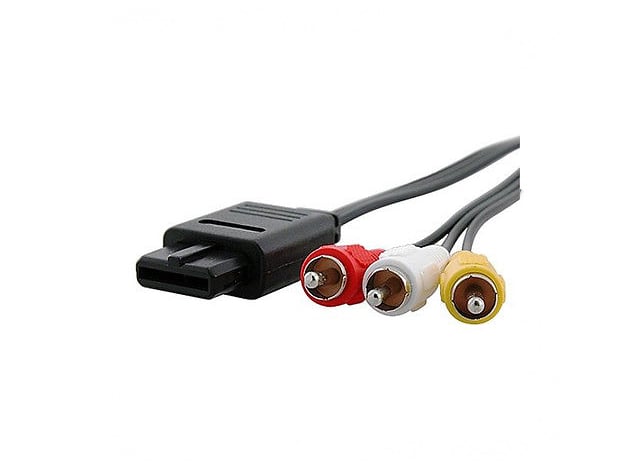 Image of SNES/N64/Gamecube Audio Video (A/V) cable - flatscreen compatible