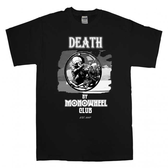 Image of The Death by Monowheel Club T-shirt 