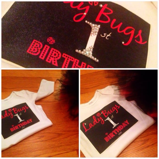 Image of Custom One of a kind Lady Bug 1st birthday Tutu set