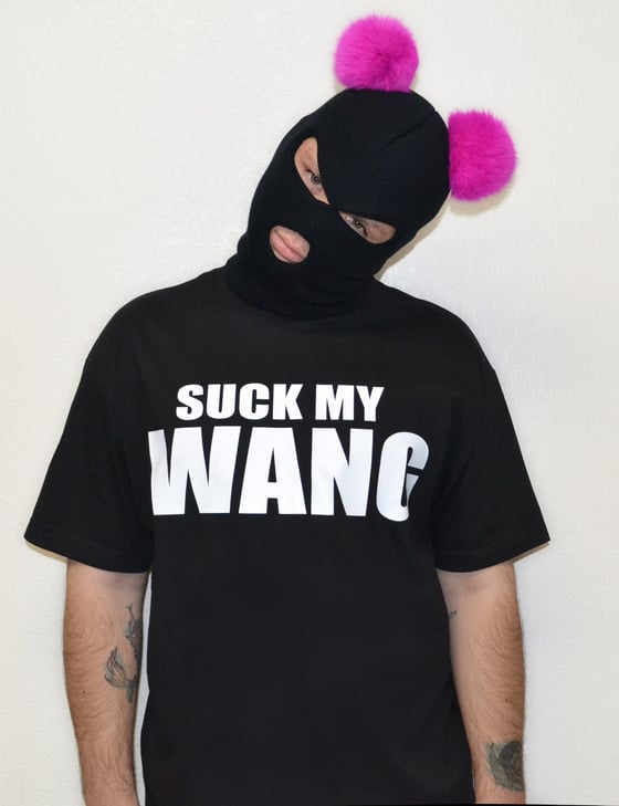 Image of Suck My Wang Tee-Black