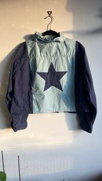 Image 3 of M/L - blue Star long sleeve buttonup 1 