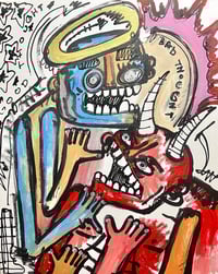 “ bad thought     “ canvas 16x20 