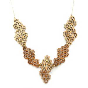 Image of Honeycomb Lace Necklace