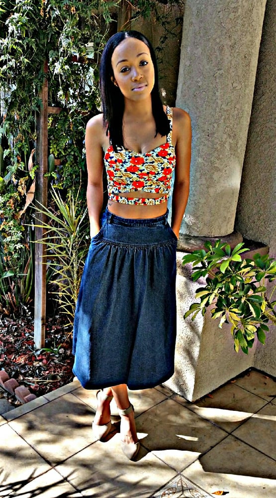 Image of Billie Jean Vintage High Waisted Skirt 