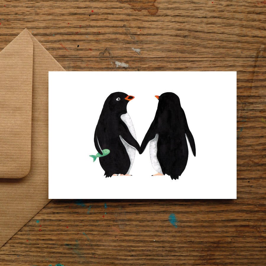 Image of Penguin Love Card