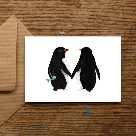 Image of Penguin Love Card