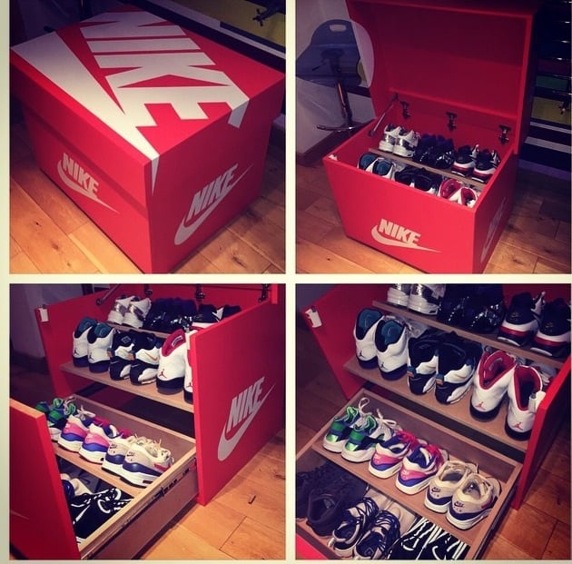 Custom Tennis Shoe Box Storage Chest